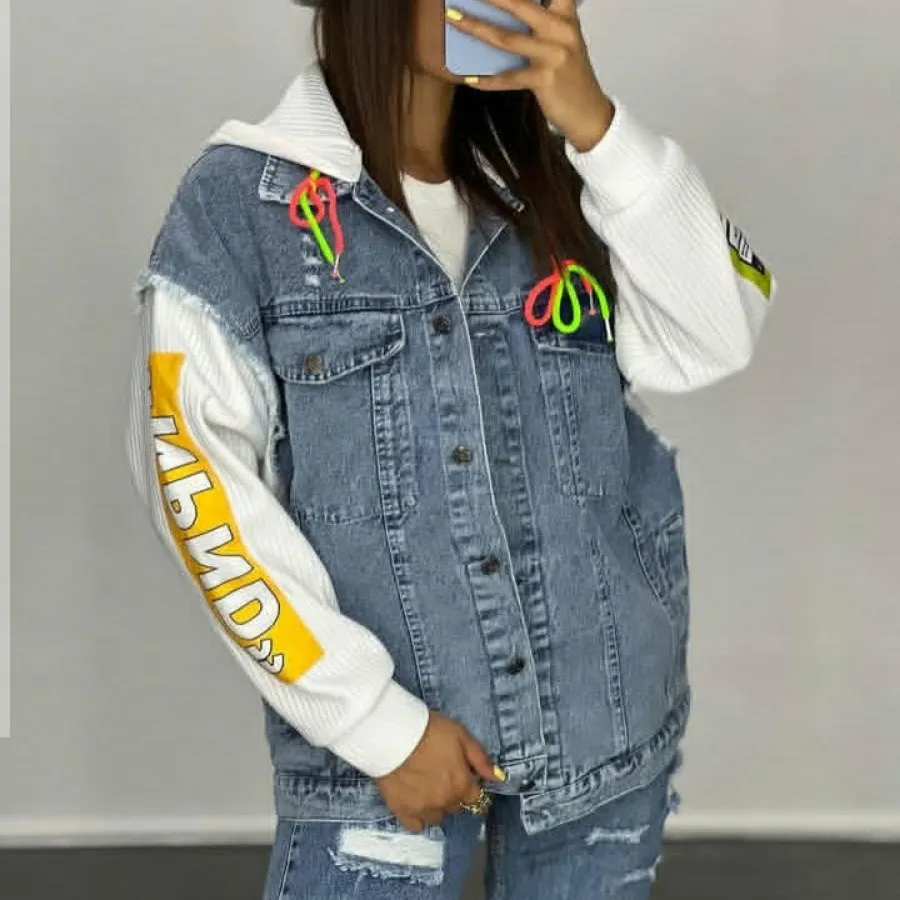 کت جین ترکیبی با دورس