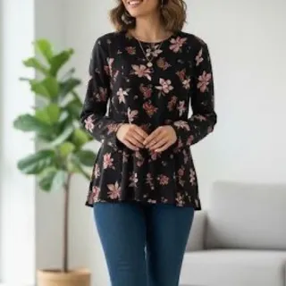 شومیز گلدار