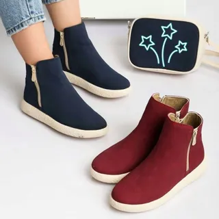 نیم بوت دو زیپ