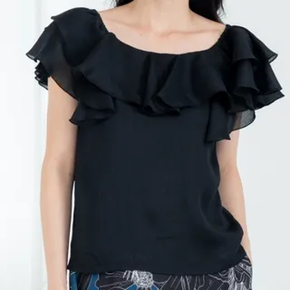 تاپ حریر مشکی