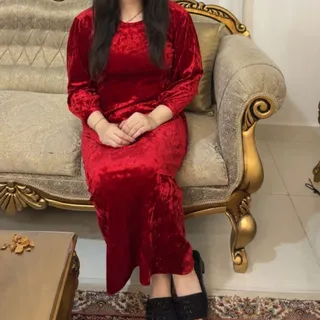 پیراهن مخمل مجلسی