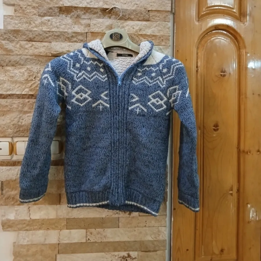 کت کلاه دار بافت خارجی