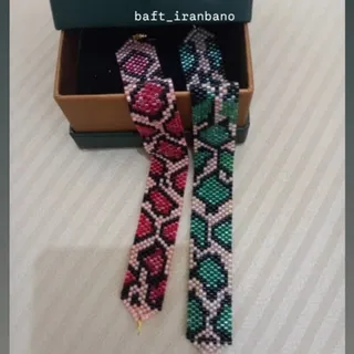 دستبند پوست ماری منجقی