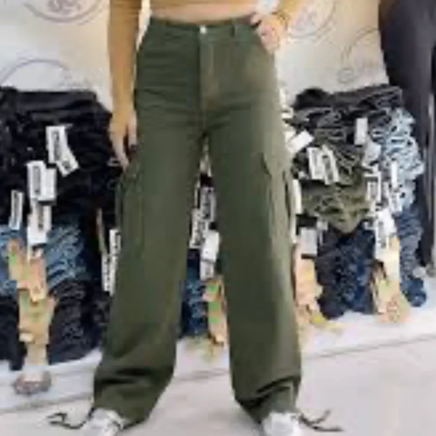 شلوار کتان کارگو