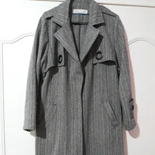 پالتو پشمی طوسی