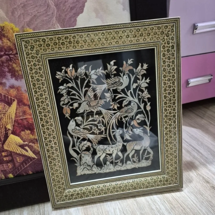 تابلو قلمزنی باقاب‌خاتم