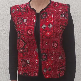 جلیقه سنتی قرمز