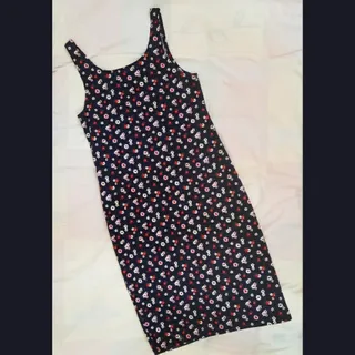 پیراهن کتان گلدار