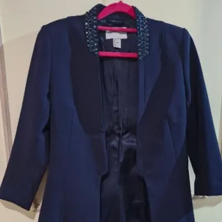 کت کرپ سورمه ای