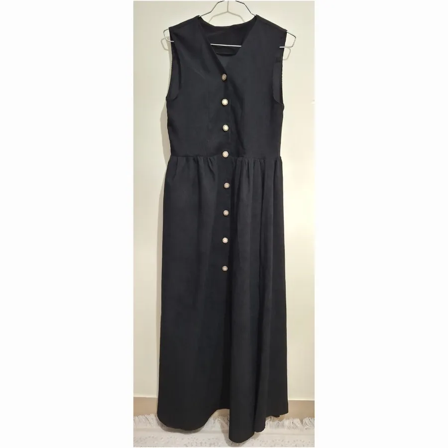 سارافون بلند مخمل کبریتی