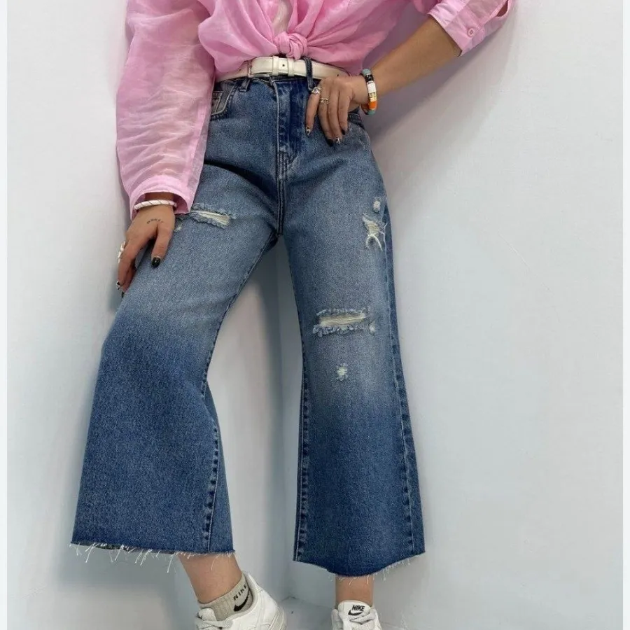 شلوار شافل واید