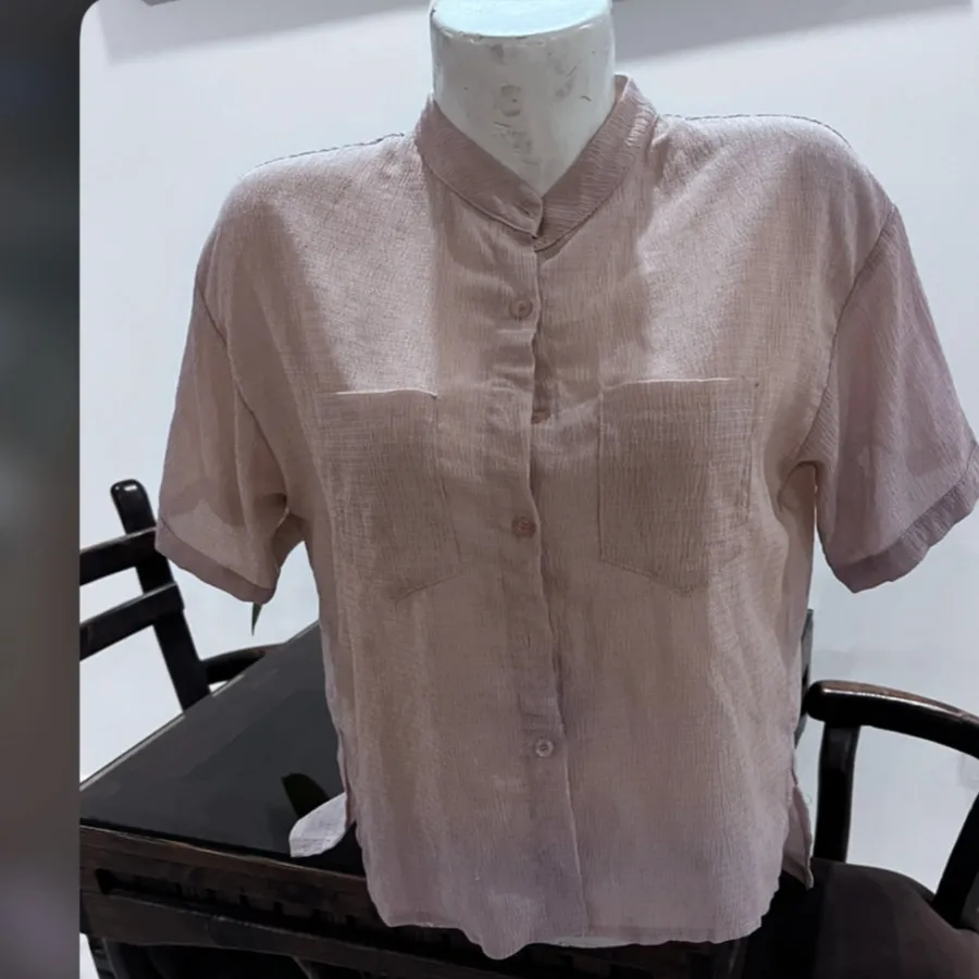 شومیز کرپ پفکی