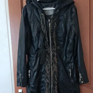 کاپشن  زنانه چرم اصل ترک