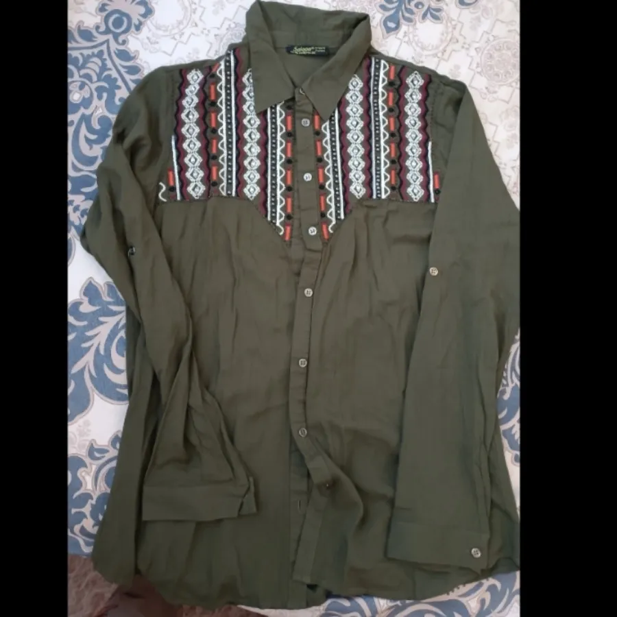 شومیز نخی آینه دوزی شده