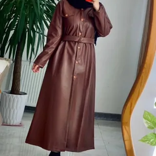 مانتو چرم بلند