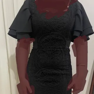 پیراهن دانتل گیپوری ترک