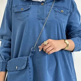 مانتو و کیف جین