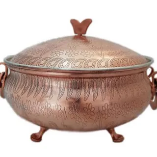 قابلمه ‌پایه دار مسی