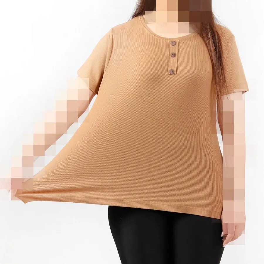 تیشرت کبریتی یقه دکمه دار