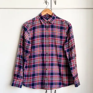 شومیز چهارخانه نسبتا ضخیم