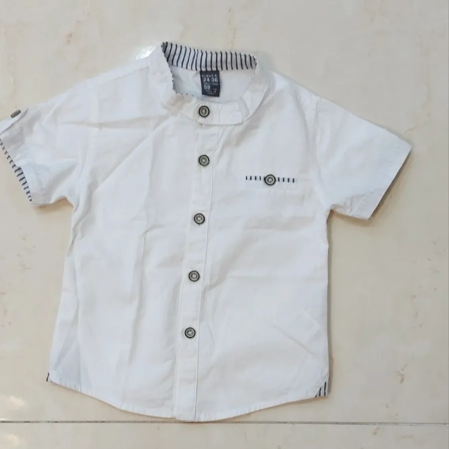 پیراهن کتان سفید