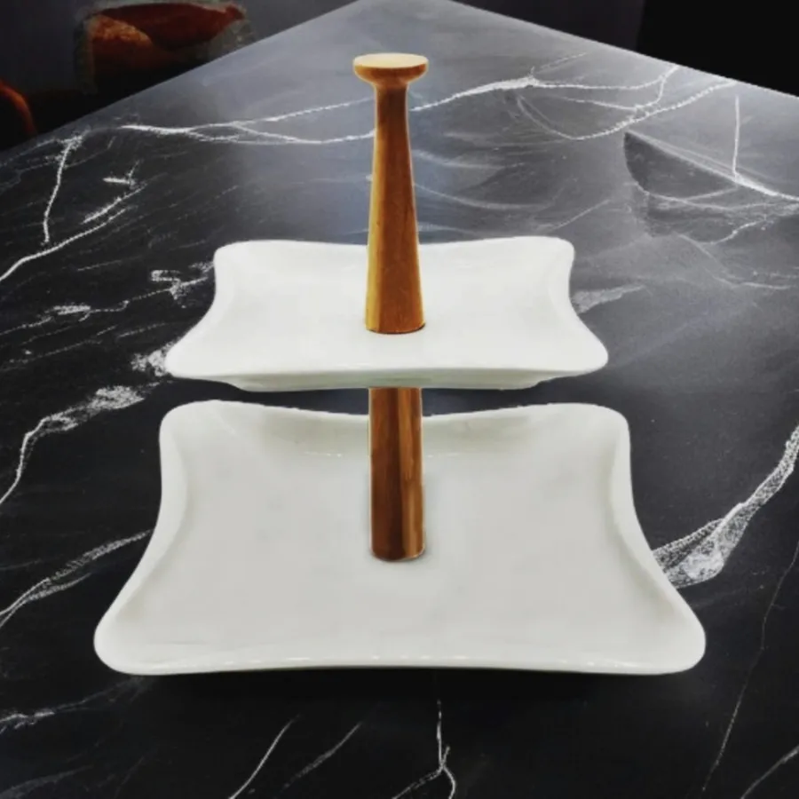 شیرینی خوری دوطبقه سرامیک