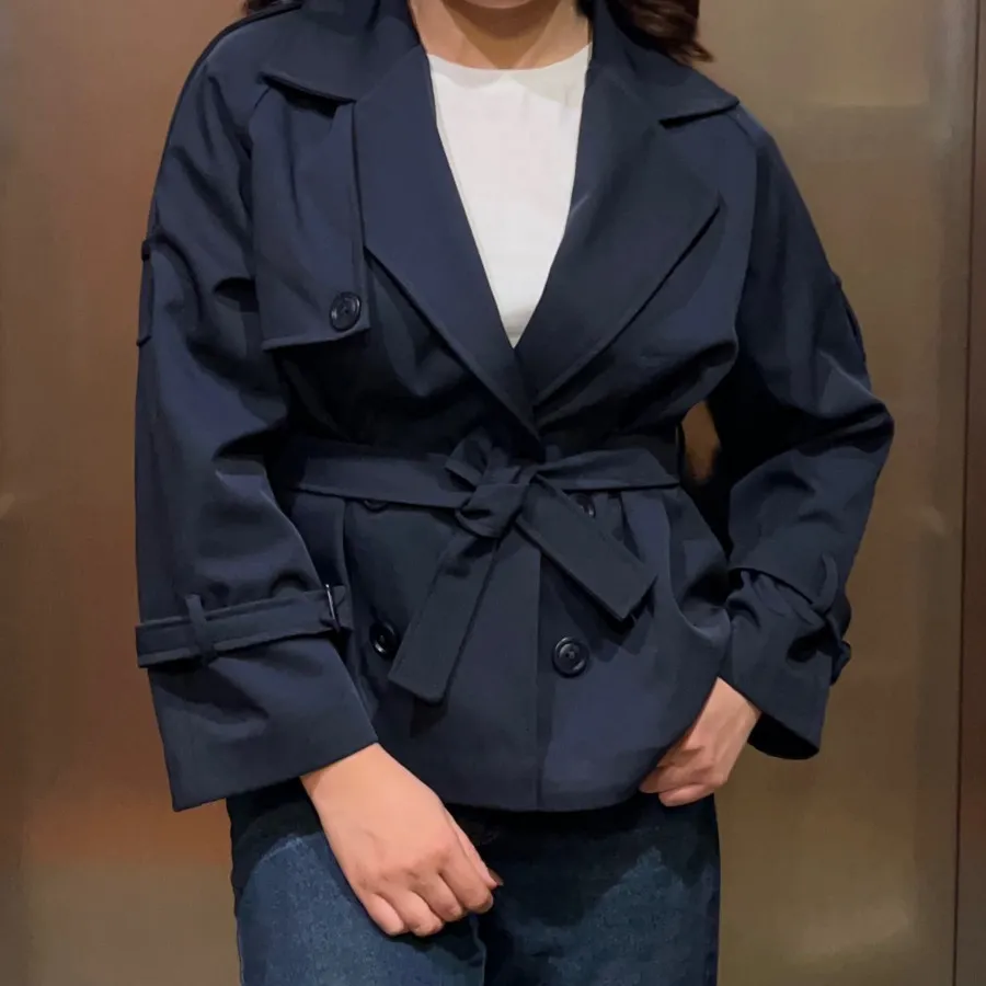 ترنچ کت بارونی کوتاه