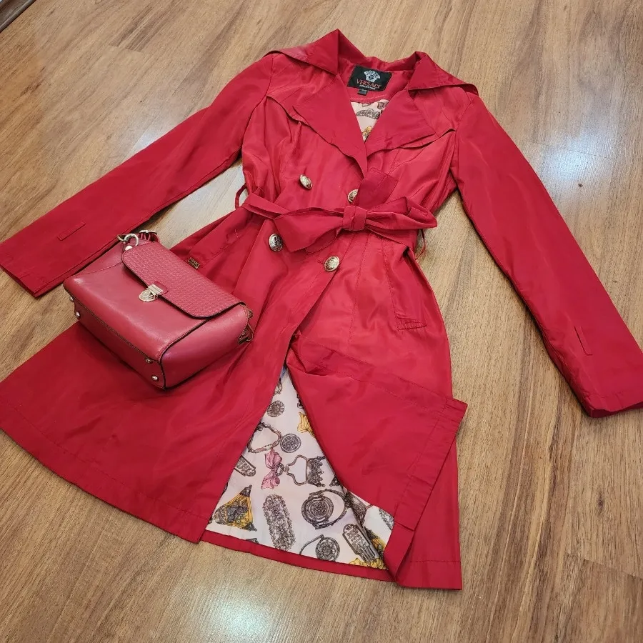 بارانی آستردار قرمز