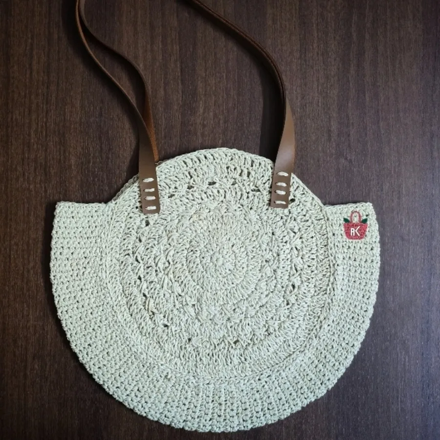 کیف دوشی نخ رافیا