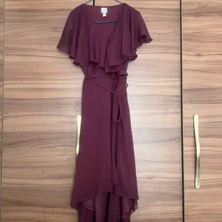 پیرهن میدی شنلداربادمجانی