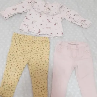 شلوار کتان و بلوز دخترونه