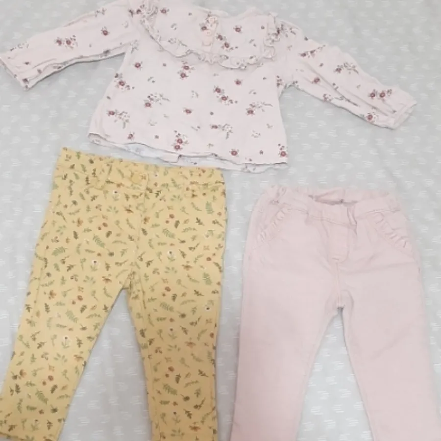 شلوار کتان و بلوز دخترونه