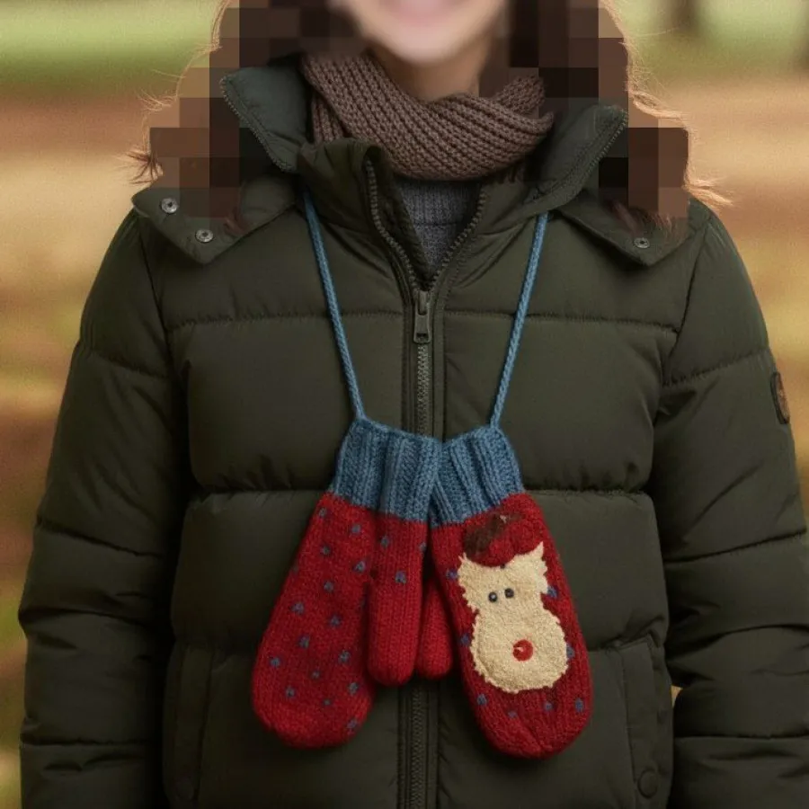 دستکش بافت پینترستی چری