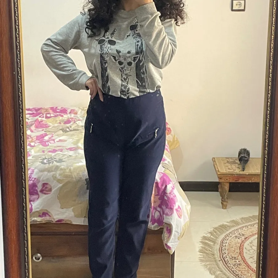 ست دورس + شلوار راسته گن