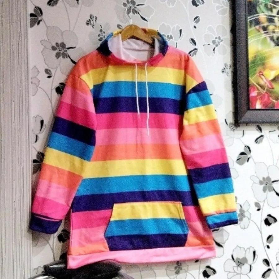 هودی زیرپافری رنگ رنگی