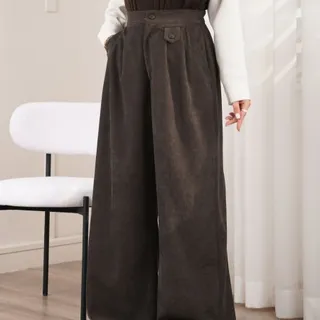 شلوار بگ مخمل کبریتی