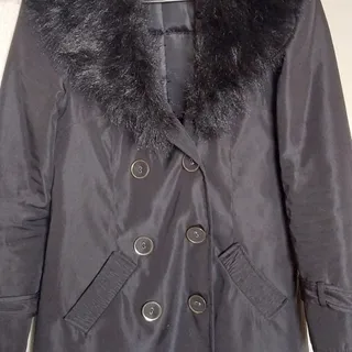 بارونی مشکی مشکی خزدار