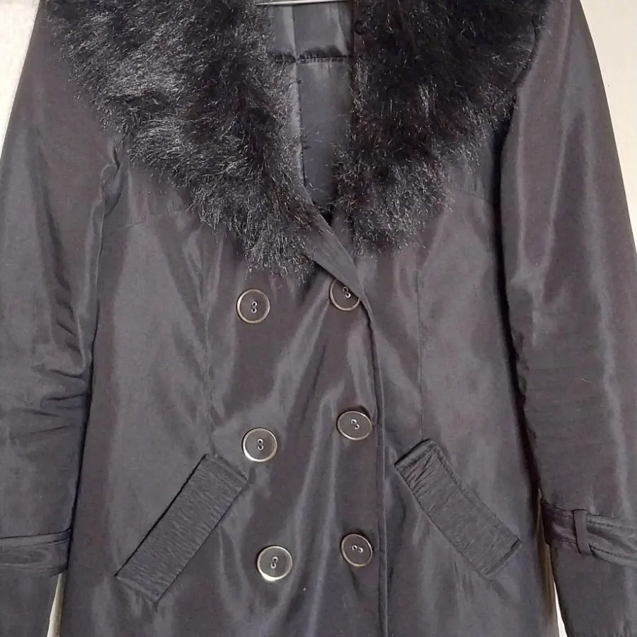 بارونی مشکی مشکی خزدار