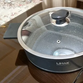 تابه دو دسته درب دار