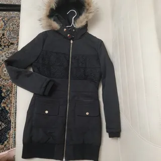 کاپشن مشکی مزونی