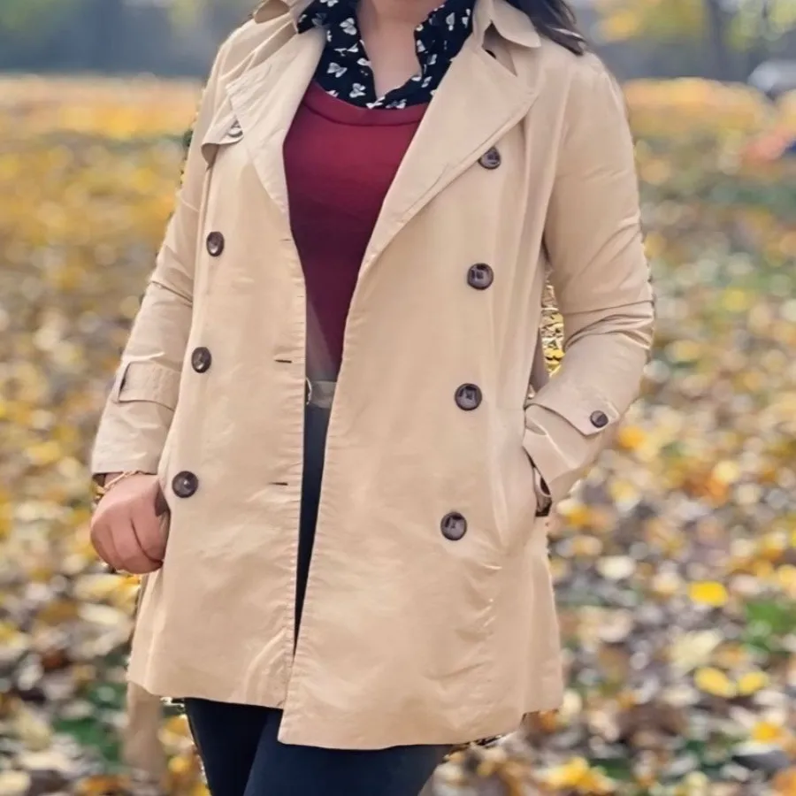 بارانی کوتاه آستردار