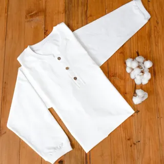 بلوز آستین بلند پنبه‌ای