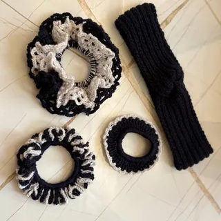 هدبند و اسکرانچی بافت