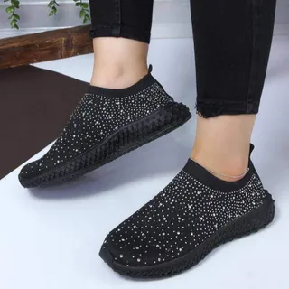 کفش/ ونس بافتی نگینی