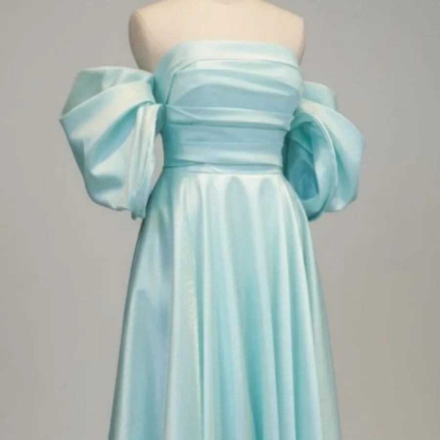 پراهن مجلسی بلند آستین پف