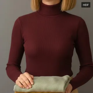 بلوز یقه اسکی آستین بلند