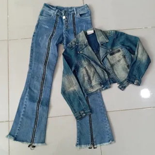 کت جین با شلوار