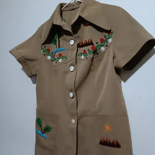 شومیز گلدوزی پاییزه