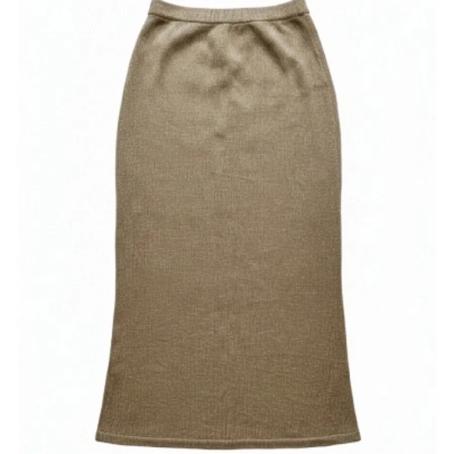 دامن بافت ایتالیایی طلایی