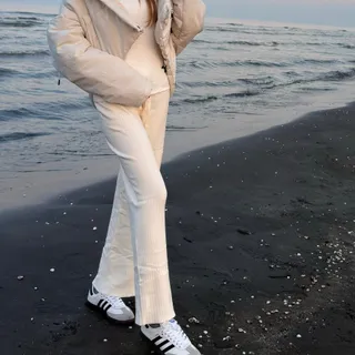 شلوار نیم بگ بافت